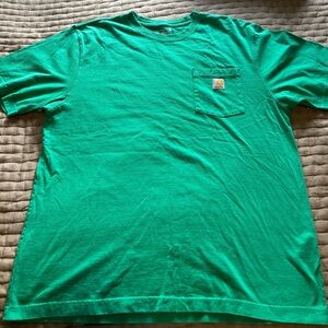 Carhartt Green Pocket T-Shirt Size Large Loose Fit
